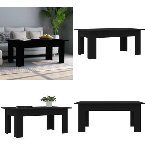 Couchtisch Schwarz 100x60x42 cm Holzwerkstoff - Couchtisch - Wohnzimmertisch - Holzt Tisch - Schwarz - Tisch Aus Holzwerkstoff - Home & Living (1/5)