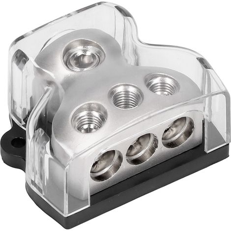 Modification audio pour voiture avec trois fusibles et boîtier de mise à la terre B (1/5)
