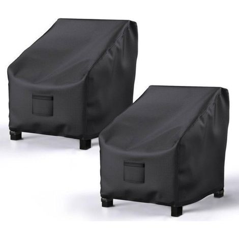 Lot de 2 housses de chaises de jardin imperméables - Housses de chaises - Housses de canapé de protection solaire - Housses (1/4)
