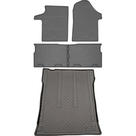 Mercedes Vito W447 Tourer VAN (5 puertas) desde 10/2014 SET - alfombrillas de goma para coche + alfombrilla para maletero (1/5)