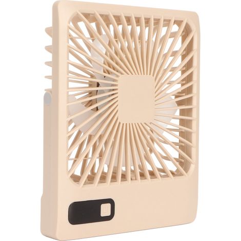 Petit ventilateur de table silencieux à 5 vitesses avec affichage LED de la puissance, pliable et portable, idéal pour le bureau, la résidence étudiante et la maison (couleur kaki).