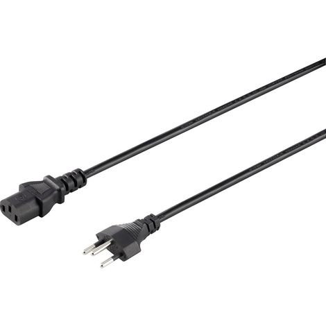 Sygonix SY-5042720 appareils IEC Câble de raccordement noir 2.00 m S592872