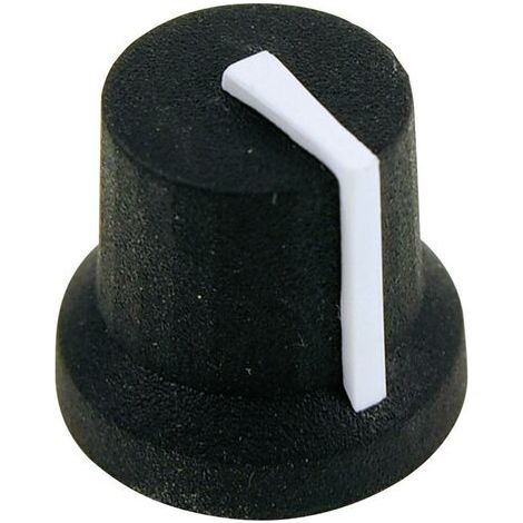 Tête de bouton rotatif Cliff CL170849BR noir, blanc (Ø x H) 16.8 mm x 14.5 mm 1 pc(s) D71465 (1/4)