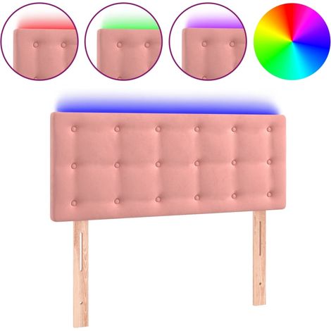 Maison Exclusive - Testiera a LED Rosa 80x5x78/88 cm in Velluto