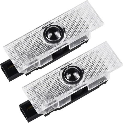 Lumières de Porte Logo pour Alfa Romeo – 2 Pièces Giulia/Mito/Stelvio/Brera/147/156/159/GT Lumière Porte Latérale Voiture LED (1/5)