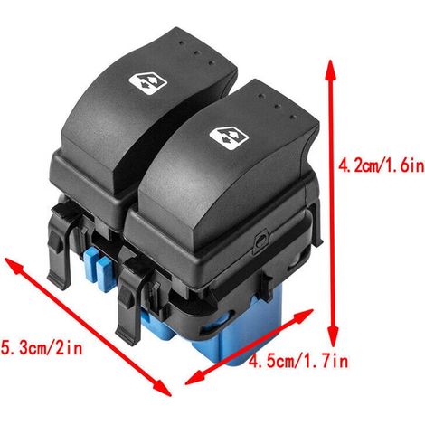 Convient aux interrupteurs d'ascenseur Vauxhall 8200108269, 8200107772 et 93858398. (1/4)