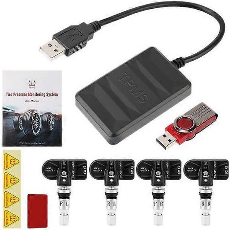 Système de surveillance de la pression des pneus de voiture avec navigation USB et Android (1/5)