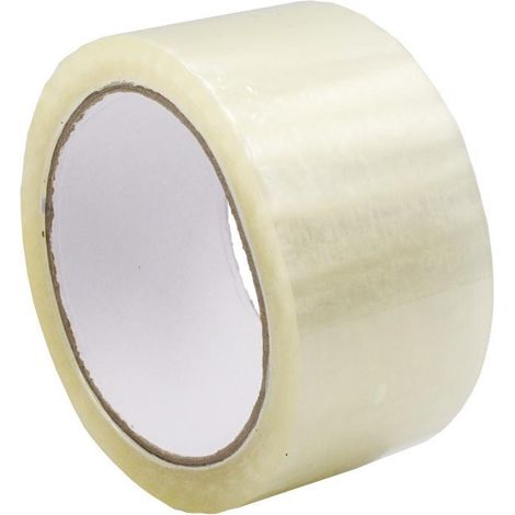 Cinta de embalar transparente 46 micras 50 mm x 66 m (1/2)