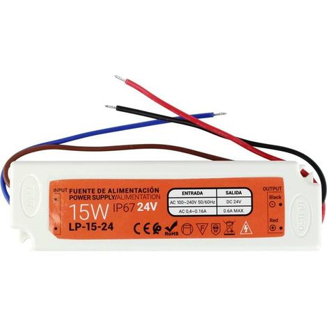 Alimentatore compatto impermeabile 24V 15W IP67