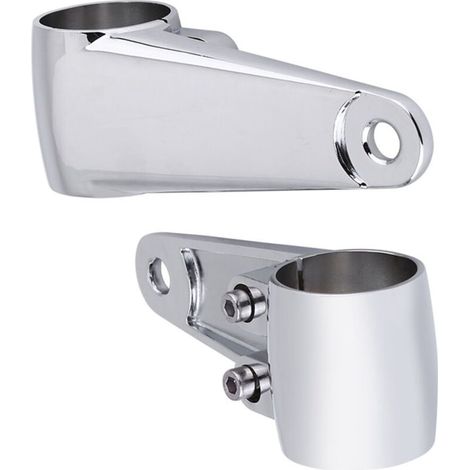 Supporto laterale cromato per fari da motocicletta 2 pezzi (diametro foro forcella 35-41 mm) (1/3)