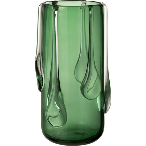 Vase vert en verre drippy large - Vert (1/3)