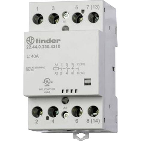 Finder 22.44.0.024.4410 Contattore d'installazione 4 NC 440 V/AC 1 pz.