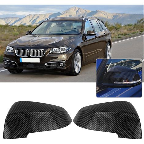 Außenspiegelkappe aus Kohlefaser für 5er BMW, farbige Retro-Zierleiste, 1 Stück (1/5)