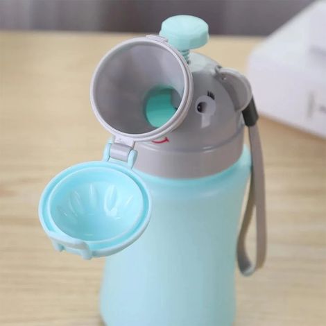 Urinal Portable Garçon 500ml, Réutilisable pour Voyage en Voiture et Camping - Bleu (1/5)