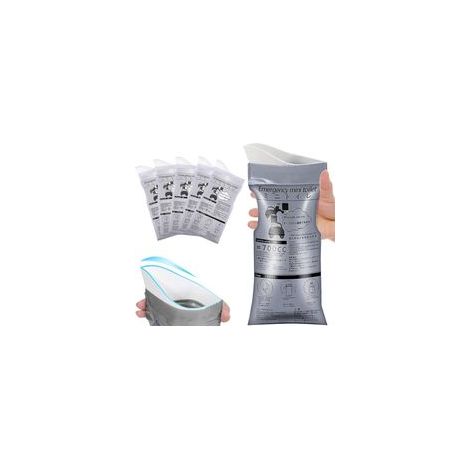 Urinoirs Jetables 12 x 700ml – Toilettes Portables, Idéals Camping, Voyages, Embouteillages, Adultes et Enfants
