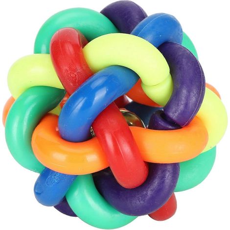 Balle colorée de taille moyenne, démontable, jouet souple à presser pour enfants et animaux de compagnie (1/2)