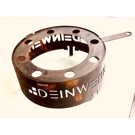 DEINWERK Wok-Aufsatz aus Corten Ø 30cm für Grillfass Grilltonne Feuertisch Feuerstelle (1/5)