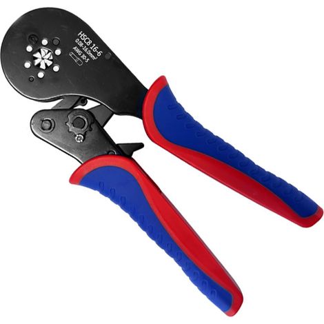 Pince à sertir, embouts de câble, pince à sertir hexagonale 0,08-16 mm², pince à sertir hexagonale pour AWG 30-5, pince à sertir 16-6 pour embouts de câble, outil de (1/5)