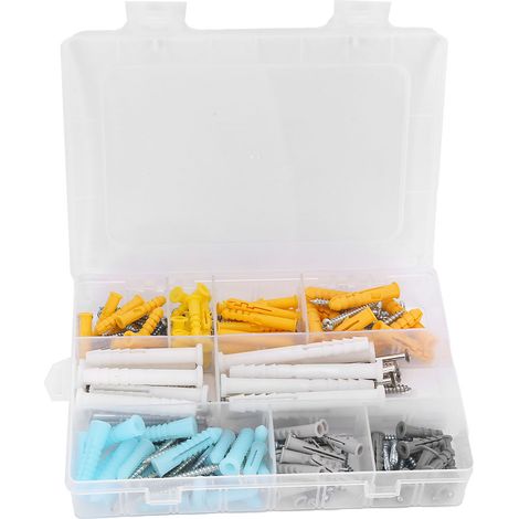 200-teiliges Schraubenset mit selbstschneidenden Schrauben und Dübeln für die Reparatur von Küchenmöbeln (200 Stück) (1/5)