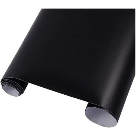 Film vinyle noir mat avec technologie de libération d'air - 30 x 100 cm - Idéal pour les applications automobiles extérieures (1/5)