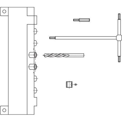 Manivela Compacta Otlav para Instalación de Bisagras de 13 mm (1/2)