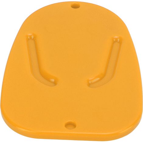 Seitenständerhalterung für Motorräder, orangefarbene, rutschfeste Parkplatte aus Metall, Suzuki-Stützfuß-Ersatz, stabile Basis für weichen Untergrund. (1/5)