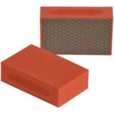 Tampone diamantato abrasivo 55x90 mm smussatura rifinitura bordi spigoli colore- blu - confezione 1 (1/2)