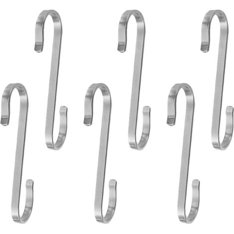 de 6 cintres suspendus Healeved en acier inoxydable avec