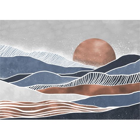 Komar Wandtapete - Shades of Greece - 250 x 350 cm - Vlies Digitaldruck - Mediterran (1/5)
