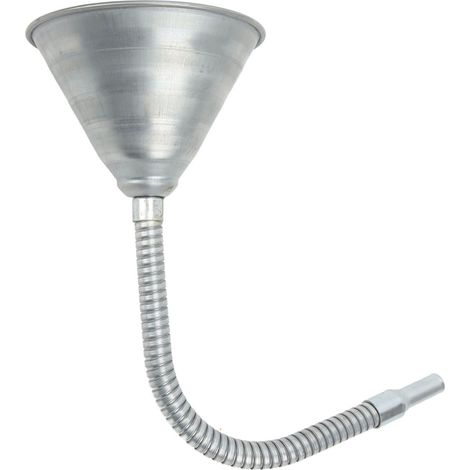 Entonnoir d'amorçage universel en acier au carbone avec tuyau flexible de 340 mm (13,39 pouces) pour voitures, motos et camions (1/5)