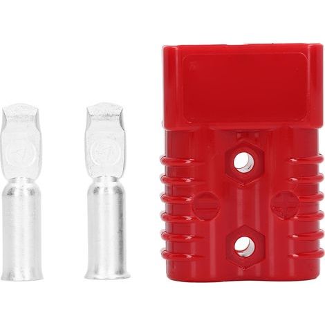 Connecteur Rapide de Batterie, Prise de Déconnexion Rapide de Batterie Facile à Assembler 175 A 600 V pour Réfrigérateurs pour 4 Roues Motrices pour Panneaux Solaires (Rouge) (1/5)