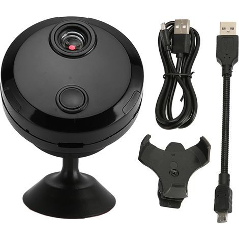 Mini Caméra WiFi 1080P Infrarouge Vision Nocturne Enregistrement en Boucle pour Sécurité Domestique (1/5)