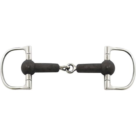 Filetto a D in gomma e acciaio inox snodato