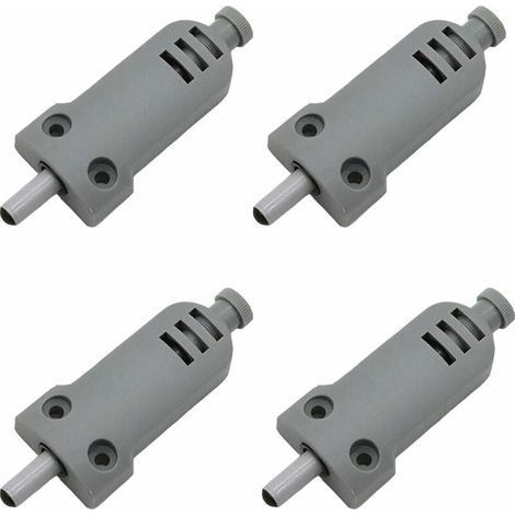 Lot de 4 amortisseurs de porte de meuble en plastique Touch Latch fermeture buffer pour portes d'armoire Case Drawer Charnière Push to Open System, anticollision, amortissement des chocs (1/5)