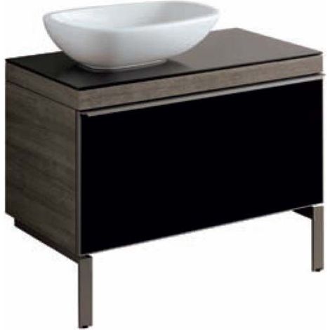 Mobile lavabo Pozzi Ginori Citterio 51x55x89 cm fumè sx