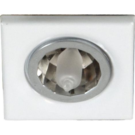 Spot plafond encastré blanc carré G4 20W 12V Candellux