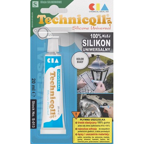 Colle silicone universelle blanche 20 ml - TQ S-013