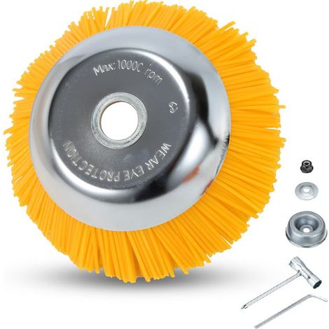Randaco Unkrautbürste 1-4 Stück Rasenmäherbürste Nylon Zubehör 25,4 x 200 mm - 1er-Pack (1/5)