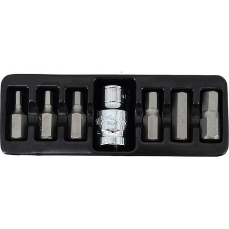 Chiavi e bussole awtools hex bit set 7 pezzi acciaio S2 (1/2)