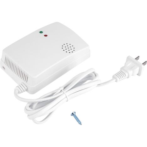 Allarme per fughe di gas naturale con sensore di allarme da 85 dB e spia luminosa, strumento di sicurezza domestica.
