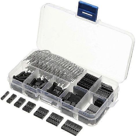 Kit de 310 connecteurs Dupont mâles et femelles de 2,54 mm pour câbles et fils de connexion (1/5)
