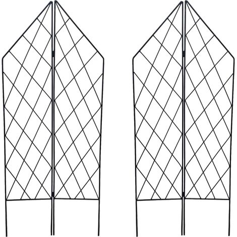 Supporto Metallico Trellising Piante Rampicanti 115x25cm Set 2 (1/5)