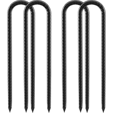 Un set composto da 4 ancoraggi a terra, robusti picchetti da tenda da 12 pollici, ganci a U e ancoraggi a terra con scalpelli.