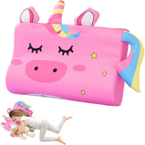 Cuscino Schlummerkids 45 x 27 cm, grazioso motivo a forma di animale, ergonomico, traspirante e delicato sulla pelle, lavabile, adatto a bambini dai 3 anni in su (1/5)