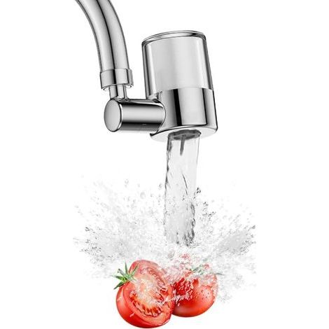 Rotating Faucet Filter, 720° Rotation, 2 Spray Modes, Stainless Steel, Anti-Limescale, Kitchen Bathroom (1/5)