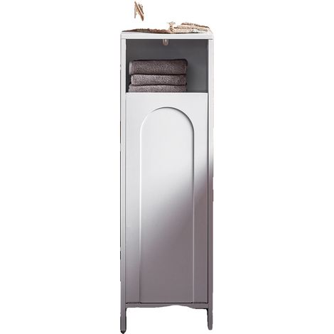 Armario para la ropa sucia, diseño compacto, bolsa de lavandería extraíble, BLANCO (1/2)