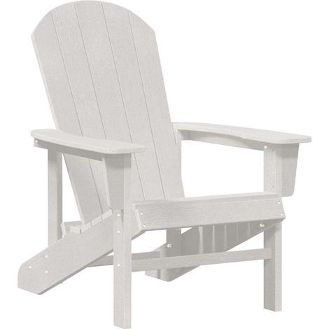 Chaise de jardin  Chaise Adirondack Blanc 82 x 74 x 92 cm HDPE (1/5)