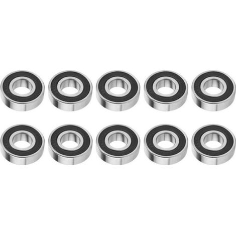 Roulement A Billes 6204-2RS 20x47x14mm Etanche Double Joint Acier Haute Vitesse Lot De 10 (1/4)