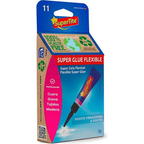 Adhesivo gel flexible,blister 3g 2411 supertite