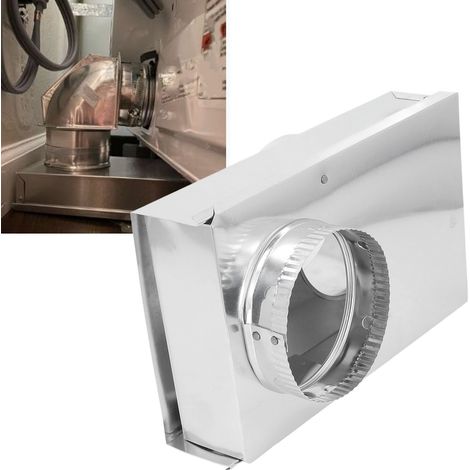 Kurzer Abluftschlauch aus Aluminiumlegierung mit verstellbarem Abluftrohr (0–5 Zoll) zur Vermeidung von Knicken und Verstopfungen. (1/5)